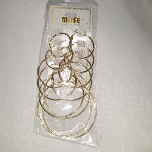 3/$15 ...6 pair various size hoops